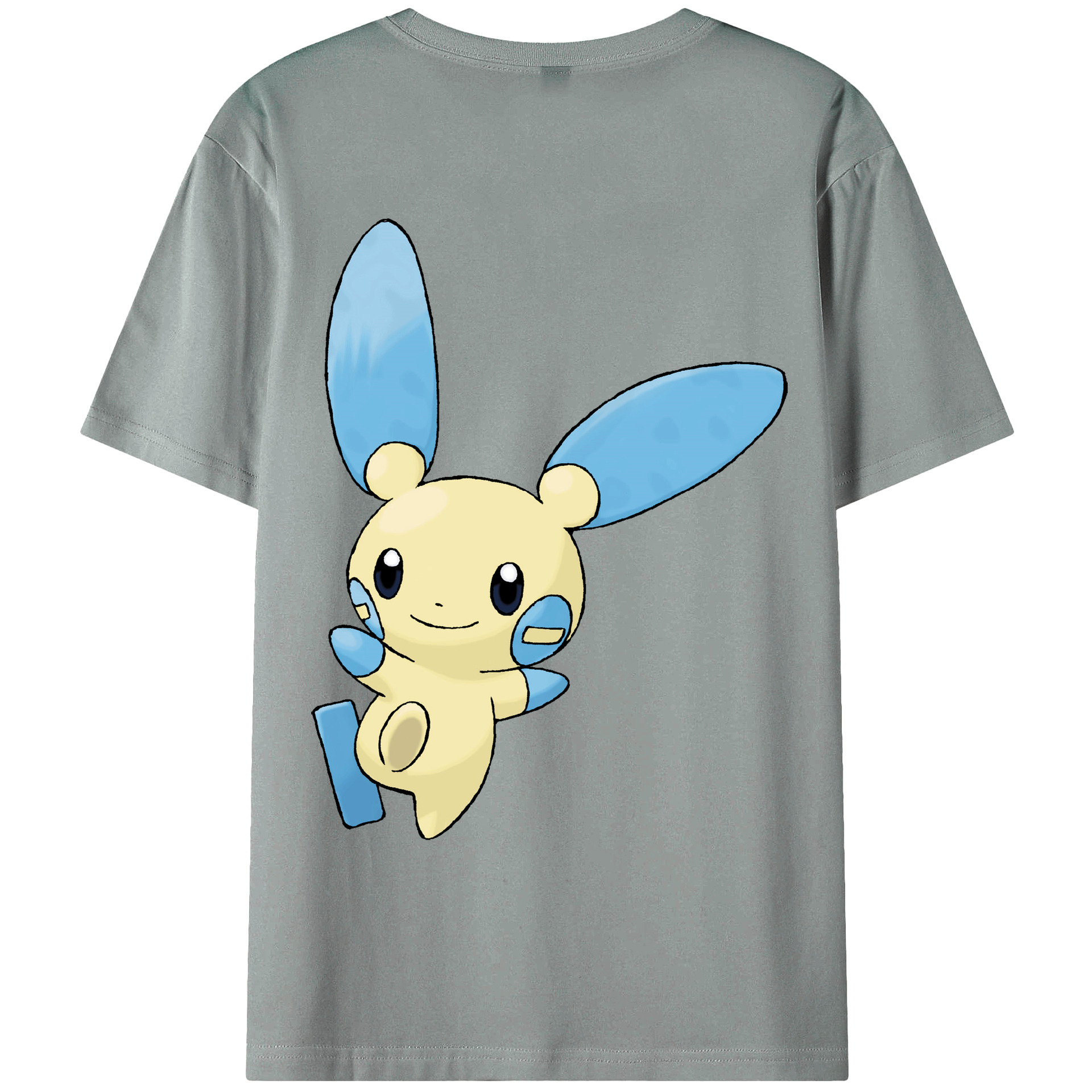 （画像用） ポケットモンスター Pokémon 綿100％ メンズ半袖Tシャツ（バックプリント） 通気性